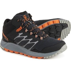 Merrell Men's Wildwood Mid Waterproof Hiking Boots (Black) Brand New w/Box