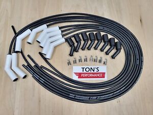 Ton's Spark Plug Wires CERAMIC UNIVERSAL LENGTH 45° boot LS 4.8 5.3 6.0L Black
