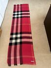Burberry Scarf Check Gauze Wool And Silk