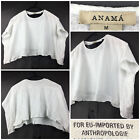 Anama Anthropologie Womens Medium (38 in Bust) White Lightweight Batwing Poncho