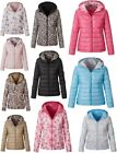 Women Gielts Hodded Puffer Padded Quilted Jacket Ladies Body Warm Zipper Jacket