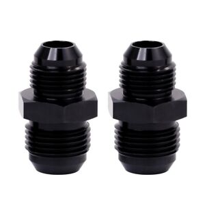 LokoCar 6AN Male to 8AN Male Flare Reducer Union Adapter Fitting Aluminum Black