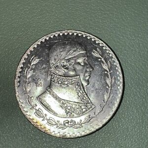 MEXICO - 1 Un Peso 1967 - Jose Morelos - Silver Coin Uncirculated