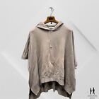 Barefoot Dreams Malibu Collection Hoodie Womens One Size grey Poncho Pullover