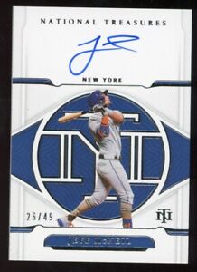 Jeff McNeil 2022 National Treasures Auto #d /49 On Card New York Mets