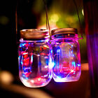 Solar 2M 20LEDs Fairy Light Garden Deck Party Decor Mason Jar Lid Night Lights