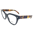Prada Eyeglasses Frames VPR 21S TFM-1O1 Navy Blue Brown Purple Striped 53-19-140