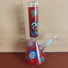 heavy duty glass bong-9in honeycomb red