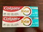 LOT OF 2 Colgate Total Fresh Mint Stripe Toothpaste 3.3 oz Each Exp.12/25