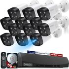 OHWOAI 4K Ultra 8.0MP Wired PoE Security  Camera System with 4TB Hard Disk, NEW!