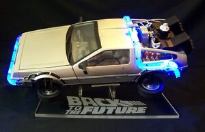 acrylic display stand for 1/15 diecast DeLorean Back to the Future in flight