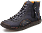 Dark Blue Premium Non-Slip Mens Ankle Outdoor Boots Casual and Breathable-Size 9