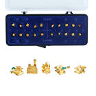 1Box Dental Orthodonic Brackets Mini Roth 022 Hooks 345 Braces 24K Gold Plated