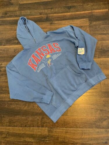 47' brand Vintage Tubular KANSAS JAYHAWKS men's hoodie sweatshirt, LARGE, New