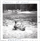 New ListingAfrican American Black Boy on the River at Yosemite Park 1950s Vintage Photo