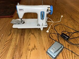 Totally Refurbished All Metal Brother Sewing Machine. Leather & Canvas. Z29