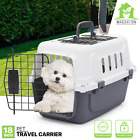 18 Inch Durable Pet Plastic Travel Carrier Dog Cat Transporter Cage Up to 10 lbs