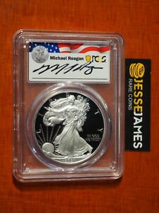 New Listing2021 W PROOF SILVER EAGLE PCGS PR70 DCAM TYPE 1 FIRST DAY ISSUE MICHAEL REAGAN