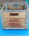1950's Whiting Wood Steel Milk Dairy Crate Massachusetts New England Farmhouse