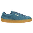 Puma Suede Crepe Lace Up  Mens Blue Sneakers Casual Shoes 380707-06