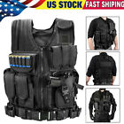 Military Tactical Vest with Gun Holster Molle Police Assault Combat Assault Gear