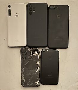 New ListingLot Of 5 iPhones/Motorola/Samsung (For Parts Only)