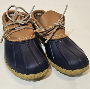 LL Bean Duck Boots Mocs Women’s Size 8 Waterproof Rain Rubber MADE IN USA NWOB