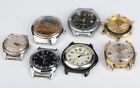 Vintage Bolivia Geneva Details Endura Caravelle Watches (Lot of 7) - Not Working
