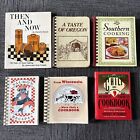 Lot Of 6 Vintage Regional American & Ethnic Community Cookbooks Recipe Books