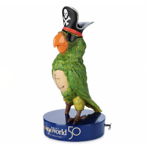 Disney 50th Anniversary Musical Figurine Pirates Of The Caribbean Parrot - NEW