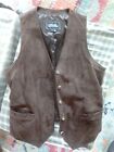Overland Outfitters Mens Genuine Leather Brown Vest size M