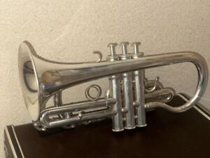 YAMAHA YCR-3330S Silver Cornet Musical instrument w/Hard Case [Good]