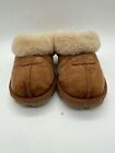 UGG Womens Coquette Tan Suede Split Toe Slip-On Clog Slippers 6