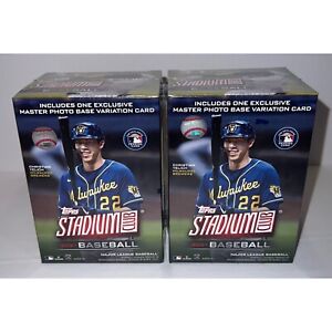 (2) 2021 Topps Stadium Club Baseball Blaster Boxes ~ 2 Box Lot ~ MLB Cards