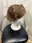 UNISEX WARM LUXURY USA NATURAL MUSKRAT 24.5 INCHES FUR TROOPER HAT FREE SHIPPING