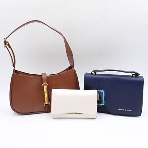 Charles & Keith Handbags & Wallets in Various Sizes, Styles, & Colors Lot of 3