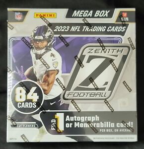 2023-2024 Panini Zenith Football Mega Box Sealed NFL Cards Stroud Zoom Retail