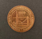 1939 USA San Francisco TREASURE ISLAND GOLDEN GATE EXPO Souvenir Coin