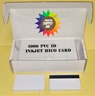 1000 Inkjet PVC ID Cards w/ HiCo Mag Stripes - For Epson & Canon Gafetes carnets