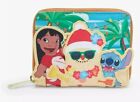 Loungefly Disney Lilo & Stitch Sand Snowman Small Zip Wallet New Exclusive