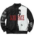 Men's Scarface Tony Montana Al Pacino Real Genuine Leather Jacket -FREE RETURNS