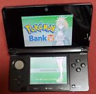 Nintendo 3DS Console Cosmo Black with Pokemon Bank / Transporter + 7 Games