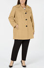 Anne Klein Coat Peacoat Trench Wool Blend Camel Plus Size 2X $400