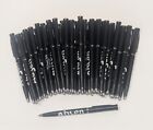 50ct Lot BLACK BARREL Thin Grip / Twist Action Retractable Misprint Pens