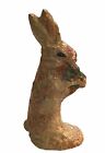 RETIRED BETHANY LOWE? PAPER MACHE BUNNY RABBIT 8” STANDING EASTER