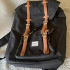 Herschel Little America Backpack Black Unisex Adults Red White Striped Lined
