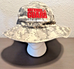 Army National Guard Fishing Bucket Hat FLW Outdoors Camo Double snaps Bucket