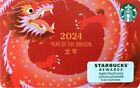 NEW Starbucks 2024 Year of the Dragon card, Chinese lunar New Year, new,no funds