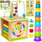 Wooden Activity Cube, Montessori Toys, Multipurpose Educational Sensory Toy f...