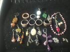 scrap jewelry lot, mixed, old estate, parts,vintage wearable
